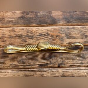 Nan Lewis vintage Gold Twist Detail Women's Stretch Belt